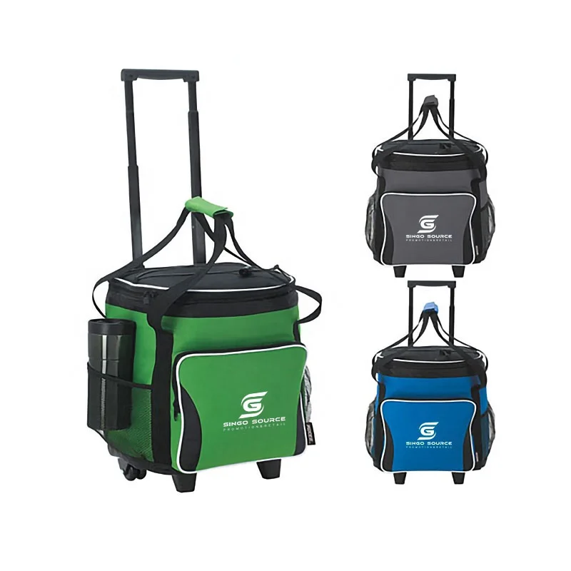 High Quality Promotion Perfect Food Delivery Containers for Outdoor Picnic High Quality Trolley Cooler Bag with Wheel