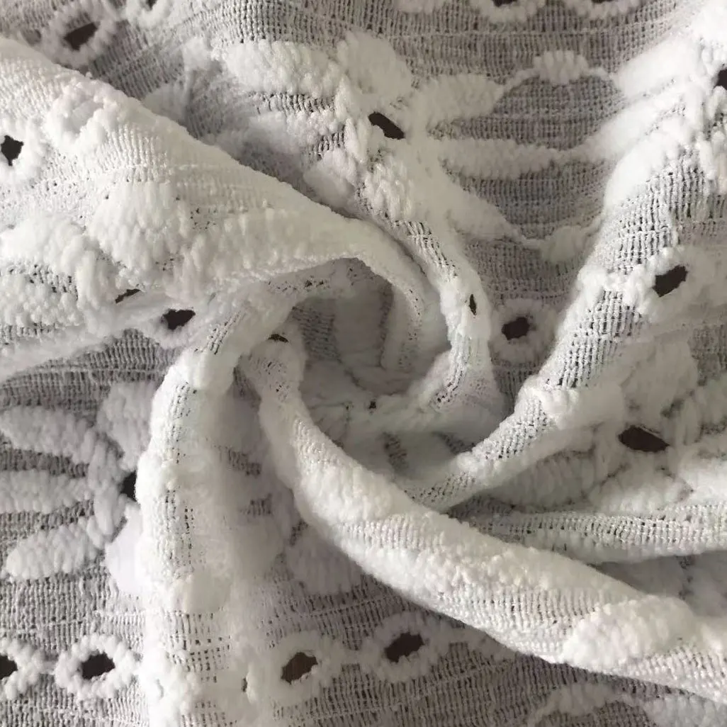 Роскошные вышитые 95% полиэстер 5% спандекс жаккардовые петельки стрейч трикотажная сетчатая ткань для свадебного платья