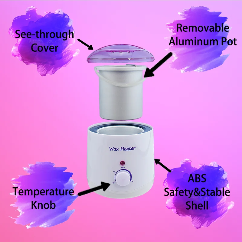 New Design Professional Natural Low Price Hair Removal Hard Wax Heater Beauty Device For Whole Body DIY at Home or Salons