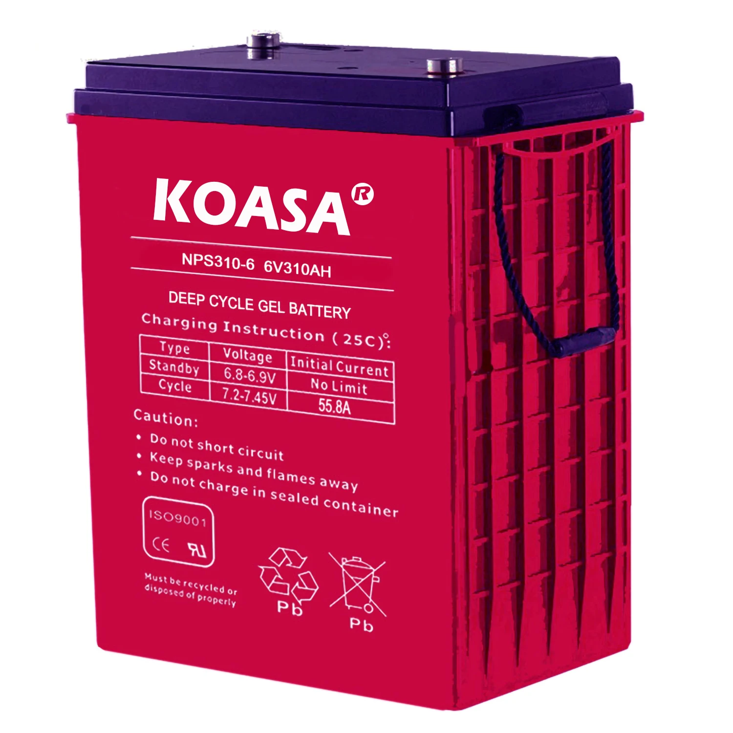 Surging Power Life KOASA NPS310 6V310AH Deep Cycle Battery Lead Acid Battery Solar Battery For Electric Power Systems