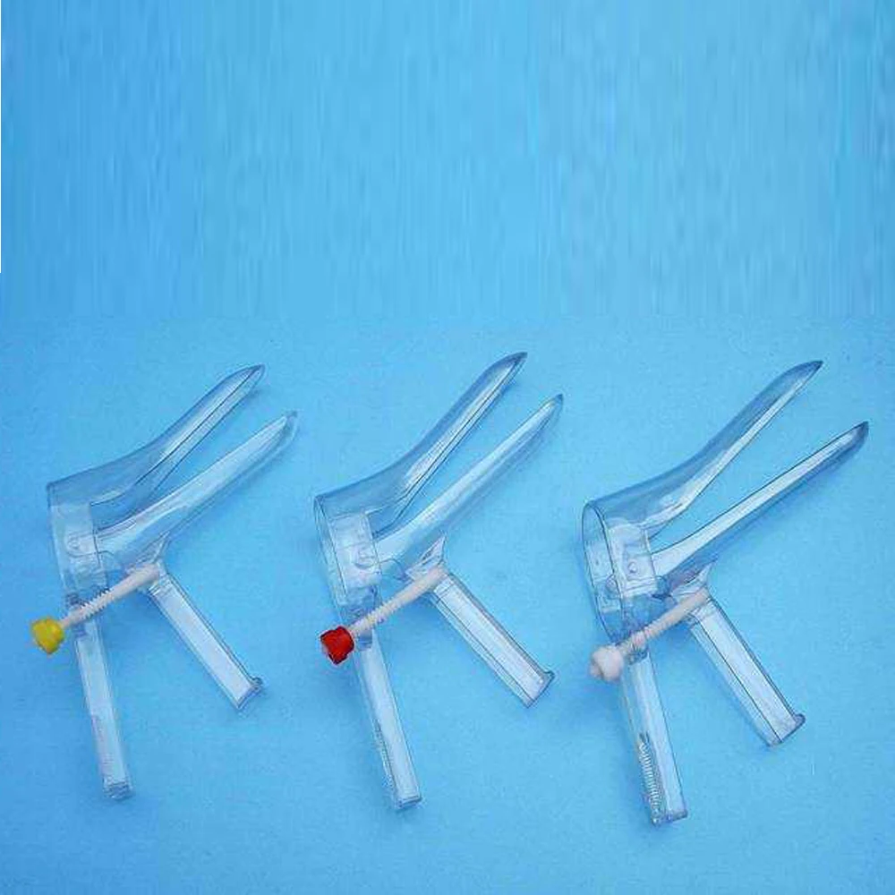 different size medical disposable sterile cheap price middle screw s m l size surgical ps stick vaginal speculum