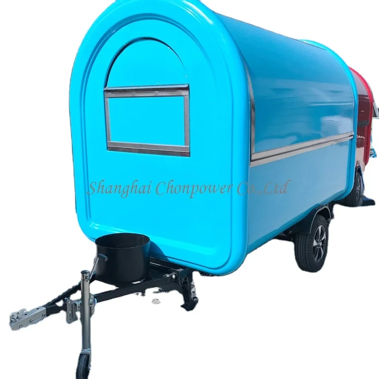 CP-C230165230 синий хот-дог прицеп/Еда грузовик/Еда киоск арабский еда корзина 2 колеса прицеп для еды на продажу