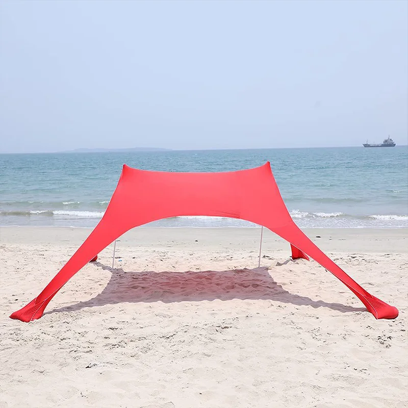 Portable Beach Canopy Tents Sun Shade Shelter Camping Sunshade Outdoor Uv-proof Awning For Sunshade Cool Tourist Foldable Hiking