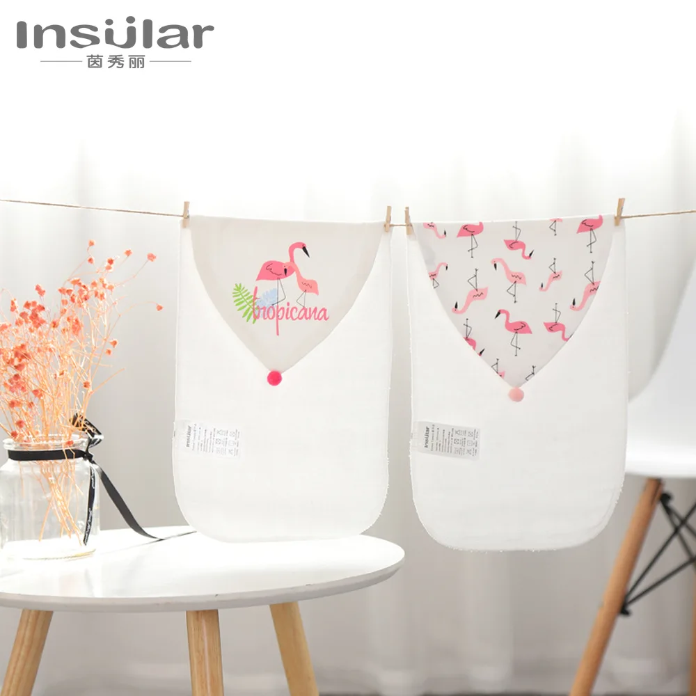  Factory Price Children Sweat Towels Cute Cartoon Print 6 Layer Gauze Baby