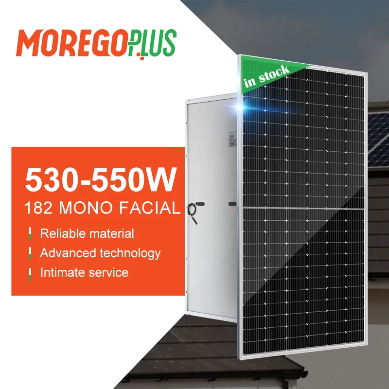 Moregoplus 182 один 72 модель солнечных панелей 530 535W 540 545W 550 цена для дома модуль солнечной энергии