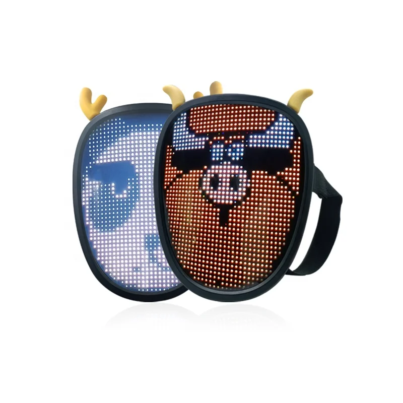 Festival Cosplay Halloween Glow Light Up Funny Mask LED Purge Masks Election Mascara Costume DJ Party Light Up Mask Neon Plastic