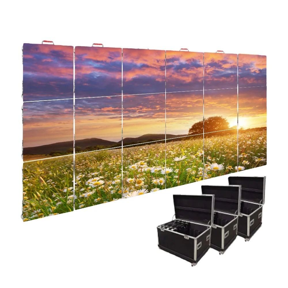 500x500mm P4.81 Curve Backdrop LED Video Wall High Refresh Rate P3 P2.6 Rented Large Event Stage Background LED Display Screen