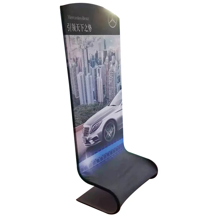
Quick Tension Fabric stand Retractable Portable Aluminum Tube Trade Show Banner Stand Display For Exhibition 