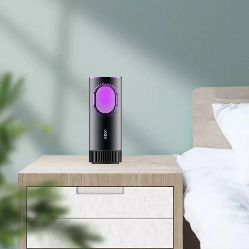 Air Quality Monitoring Desktop Air Cleaner Portable UVC Car Air Purifier