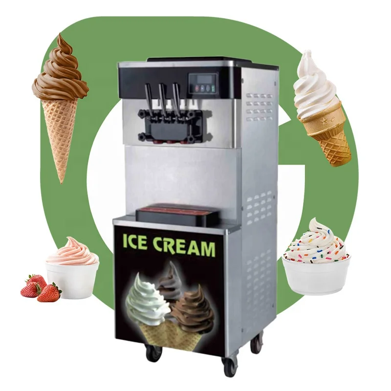 Brazil Five Flavor Air Pump Water Fruit Fresh Frozen Soft Ice Cream Machine in Pakistan