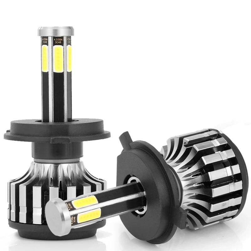 6-стронние Кубики-X6S светодиодные фары 12V COB Чип 60 Вт 6000LM фары Canbus H1 H3 H4 H7 9005 H13 5202 дальний и ближний свет лампы