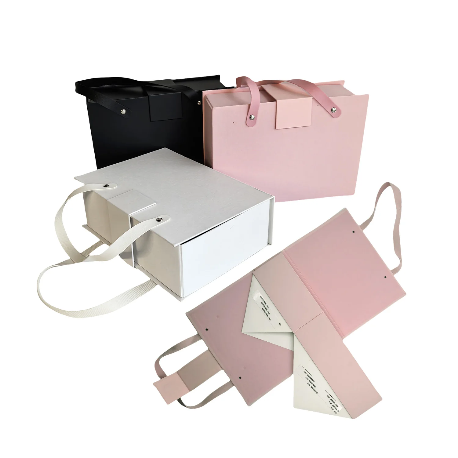 Customize Logo Printed Paper Flat Pack Rigid Cardboard Clothing Cosmetic Shoe Foldable Packaging Magnetic Folding Gift Box