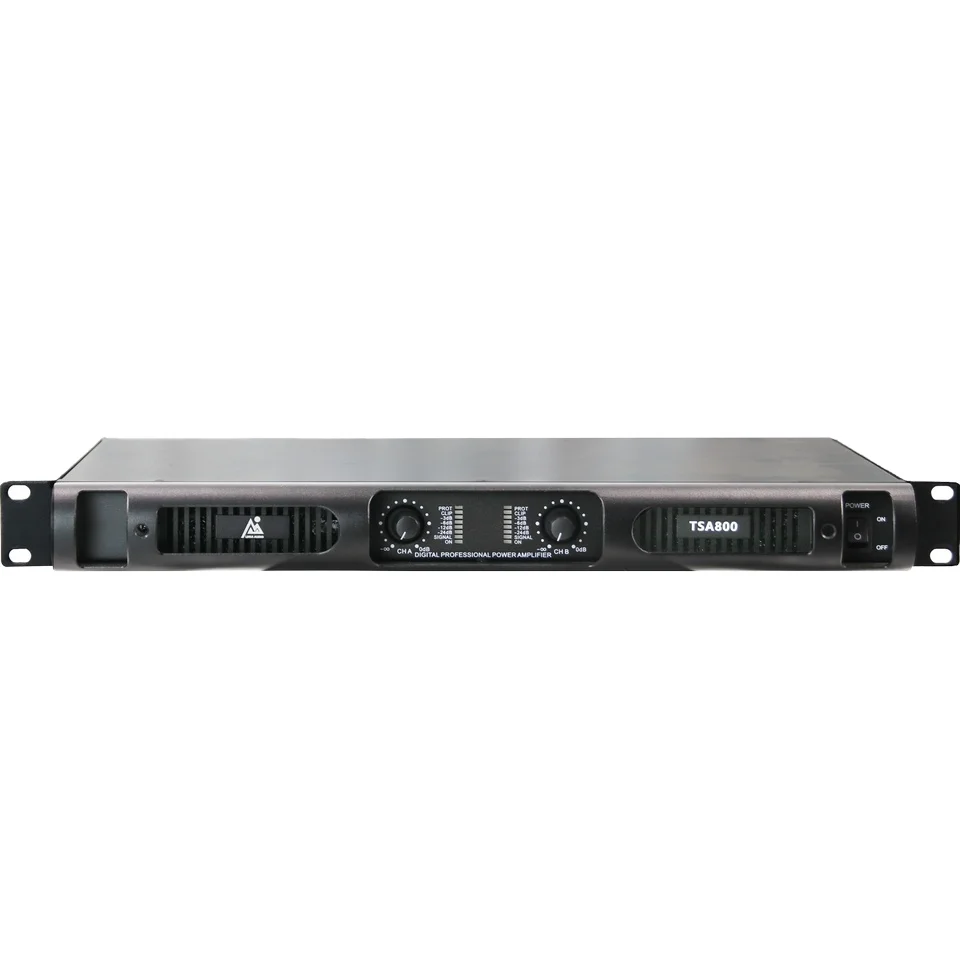 Lihui Hot Sale Professional 800W Power Amplifier Compact Design 1U Height Digital Type for Speakers and Sub-Woofers