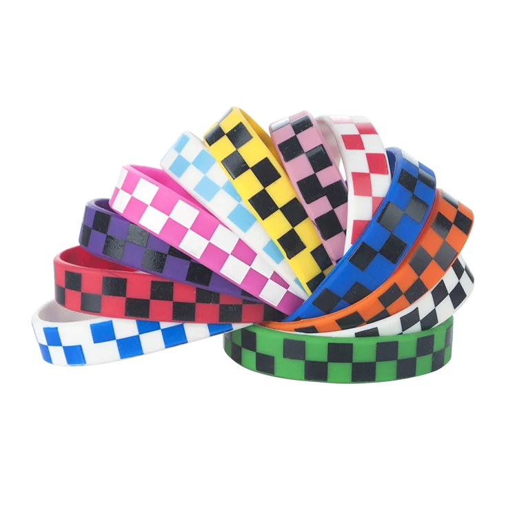 Cheap Promotional Custom Logo Design en Thin Rubber Silicone Bracelet Material Wrist Bands Customised Silicone Wristband