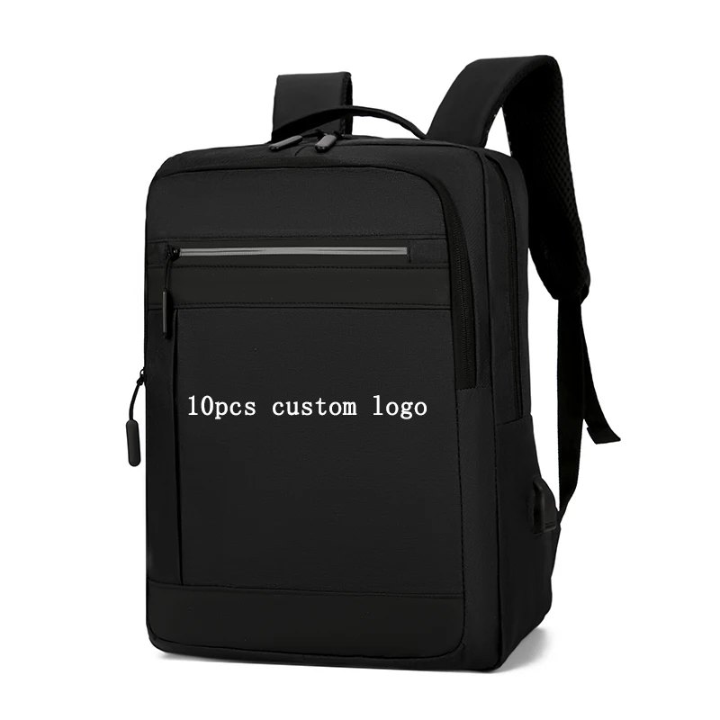 15.6 inch Unisex Custom logo Laptop backpack Large Capacity Trendy Backpack With USB Charging Port