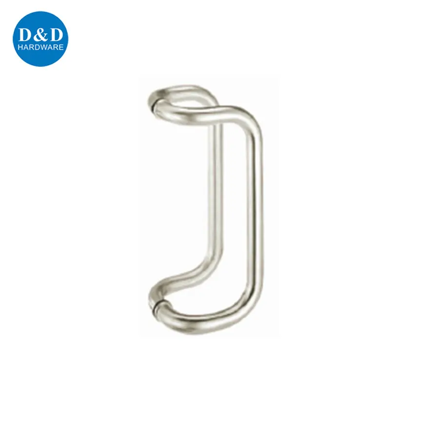 modern Stainless steel door back to back entrance glass pull handle for swing glass door