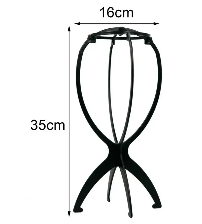 Wholesale Wig Head Holder Plastic Wig Teaching Bracket Portable Folding For Styling Display Women Long Wig