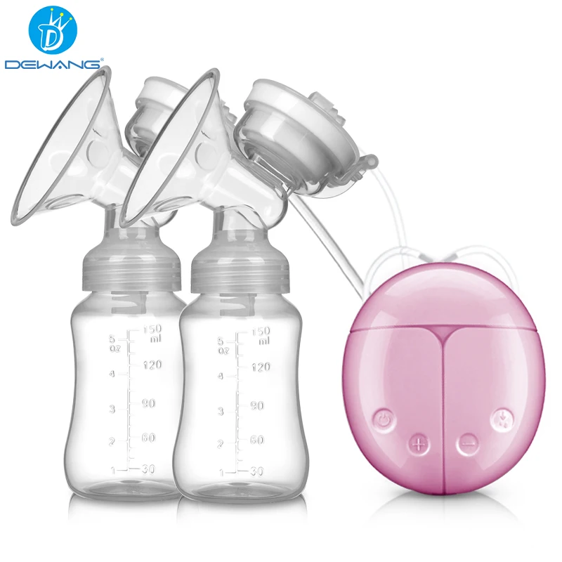 Double Suction Baby Feeder Massage Moms Helper hands free Electric Breast Pump Bottle Milk Extractor Reast Pump