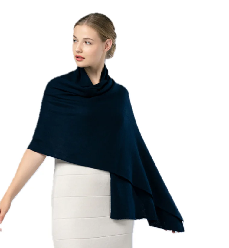 Faddish and Cozy Soft Customized Pink Camel Black Color Women Long Scarf Cashmere Shawl for Winter