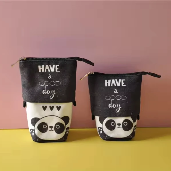 Оптовая продажа пенал для карандашей с изображением панды милые животные школьных принадлежностей