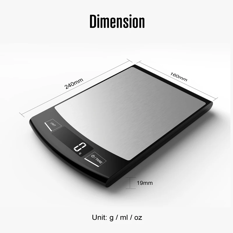 Low Battery And Overload Indicator Accuweight Digit Kitchen Scale Smart Kitchen Scale Kitchen Weight Scale