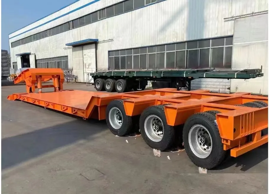 Быстрая доставка отличный полуприцеп для экскаватора автомобильный транспортный тандемный боковой самосвал