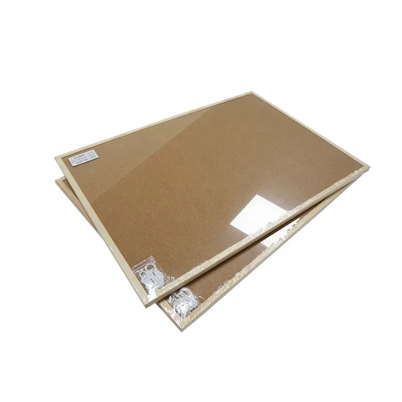 
Wholesale high quality wooden frame cork bulletin board soft cork pin notice board 