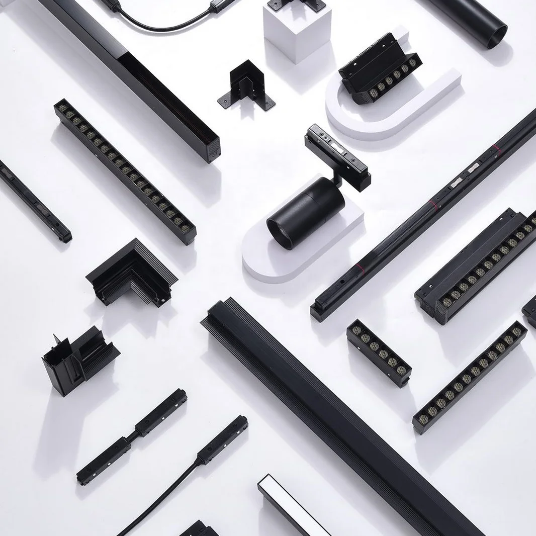 Beam angle shop office modern rail system adjustable tracklight 48v zoomable focus lamp cob spotlight led magnetic track light