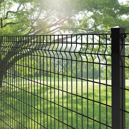 Home Outdoor Decorative Welded Wire Rigid Mesh Metal Curved Panel 3D Garden Fence