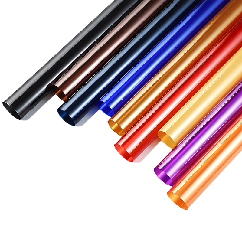 Shinewrap Factory Wholesale 20sheets/bag Pure Color Flower Wrapping Paper Waterproof Plastic Film Florist Packing Paper Luxury