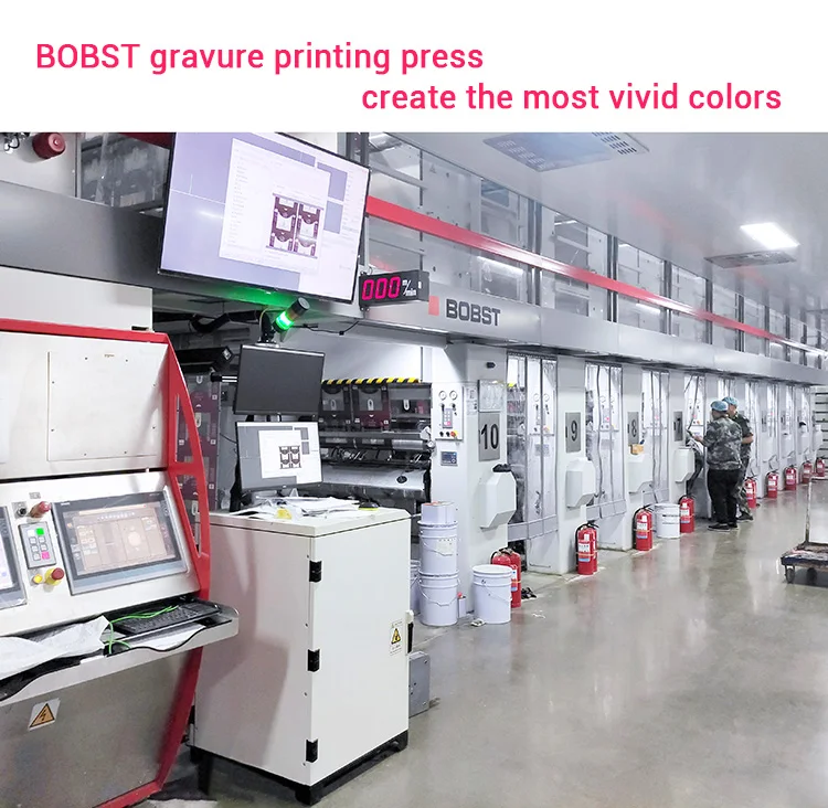 customised logo recyclable plastic pe / pe laminated food packaging film in roll for Canada sustainable water sachet film