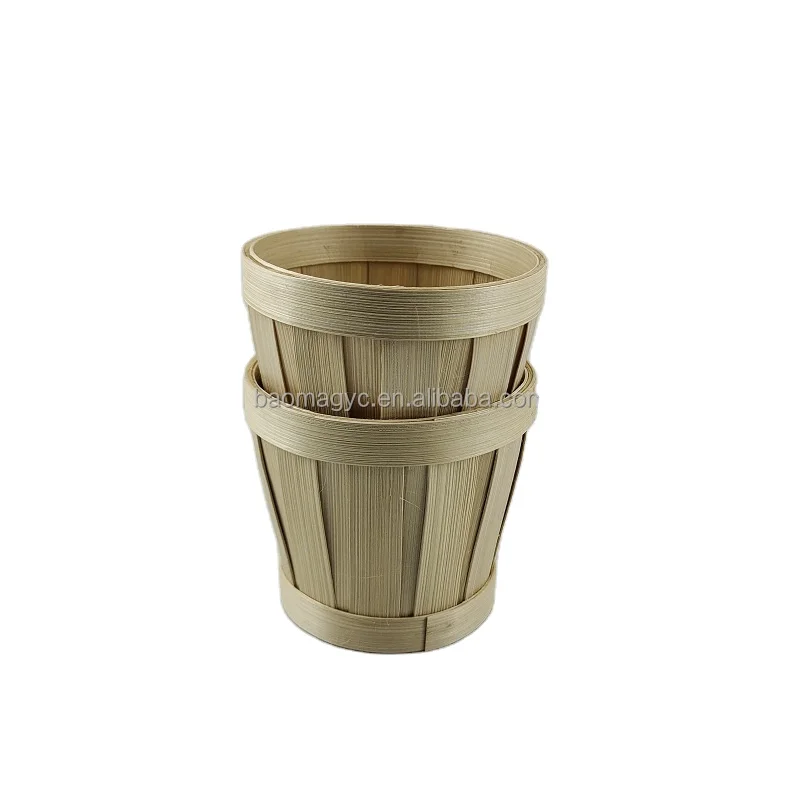 Flower bamboo mini basket Christmas basket plant basket