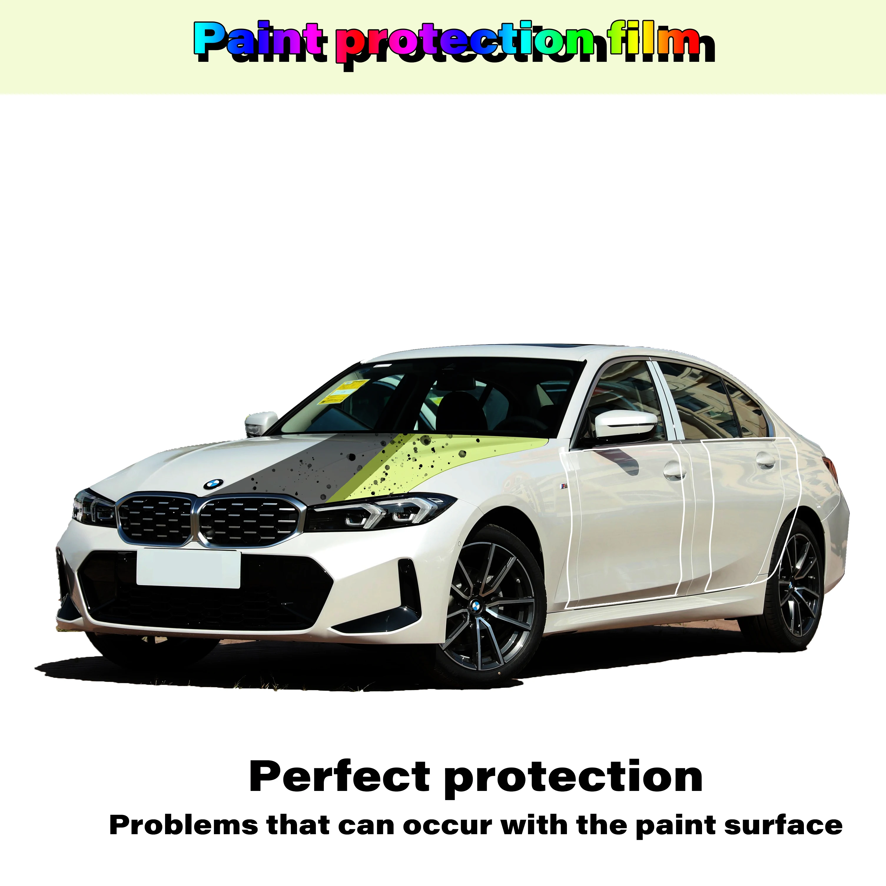 3m   10 Year Warranty ppf 6.5mil Clear Car PPF Car Paint Protection Film Self Healing car TPU  PPF Film