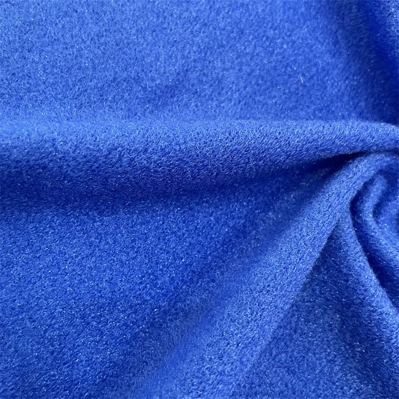 Factory direct velvet light bonded elastic nylon spandex fabric for Sports protective gear