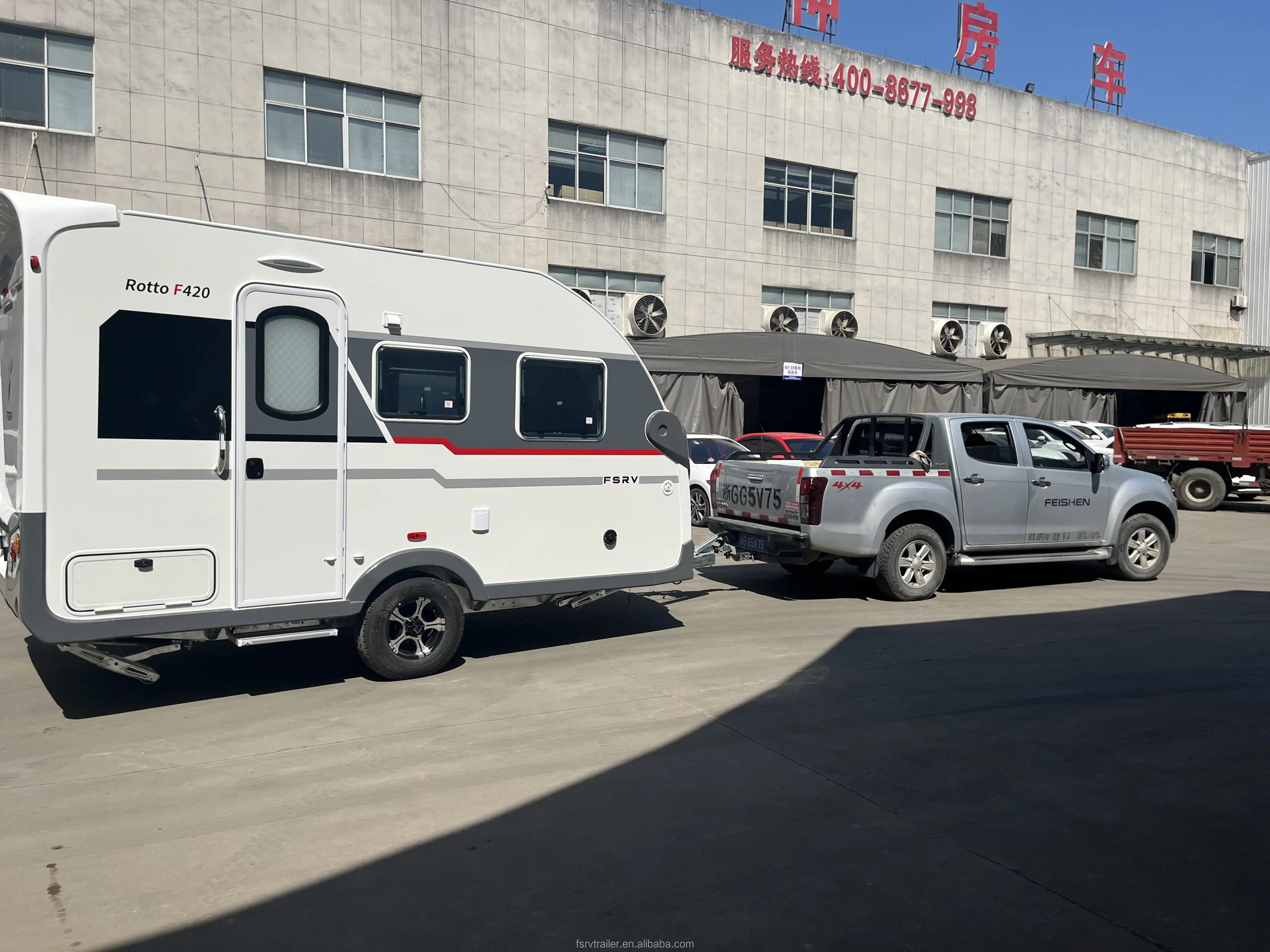 Manufacturer 2022 New Factory Travel Camper On Road Camping Caravan Travel Trailer