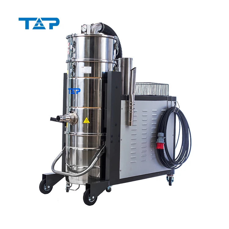 3 Phase Strong Power Low Noise 4000W 60L Industrial Vacuum Cleaner for Machine