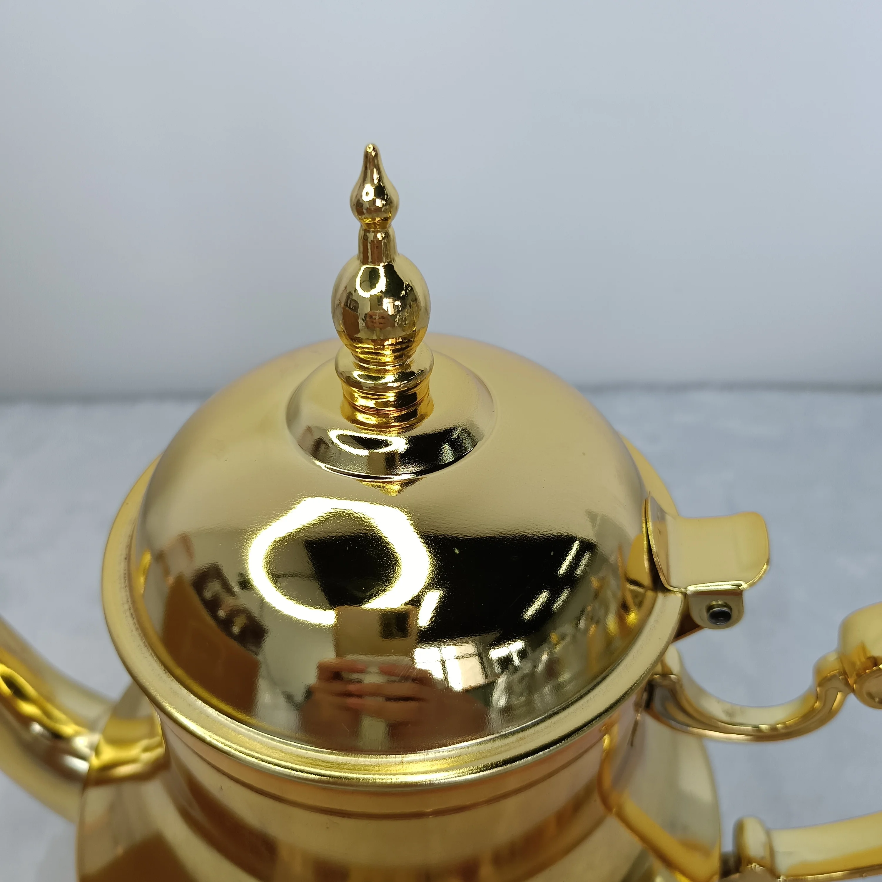 Stainless Steel Gold Silver Mini Tea Pot Ramada Decoration Coffee Pot Arabic Turkish Morocco Tea Kettle