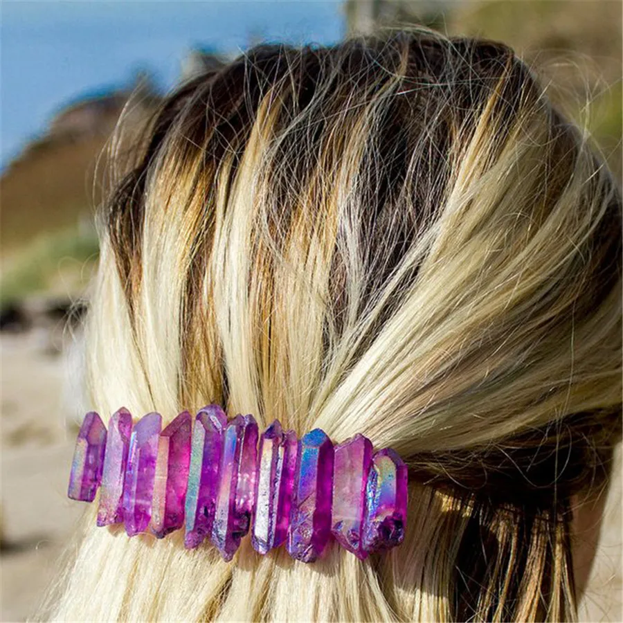 Hot Same Classical Crystal Hair Clips for Women Elegant Ponytail Holder Diamond Hairgrip Rhinestone Back Hair Accessories