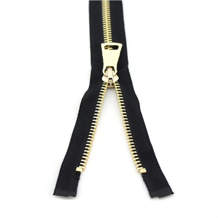 Sewing Accessories Tools 5# Metal Jacket Zipper Brass Zipper Personalized #5 Brass Zipper For Garments