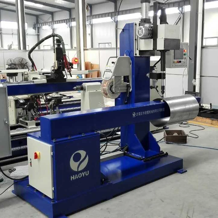 Jinan Haoyu Air Water Tank Nozzle Small Diameter Vertical Type Circuar Seam Automatic Welding Equipment