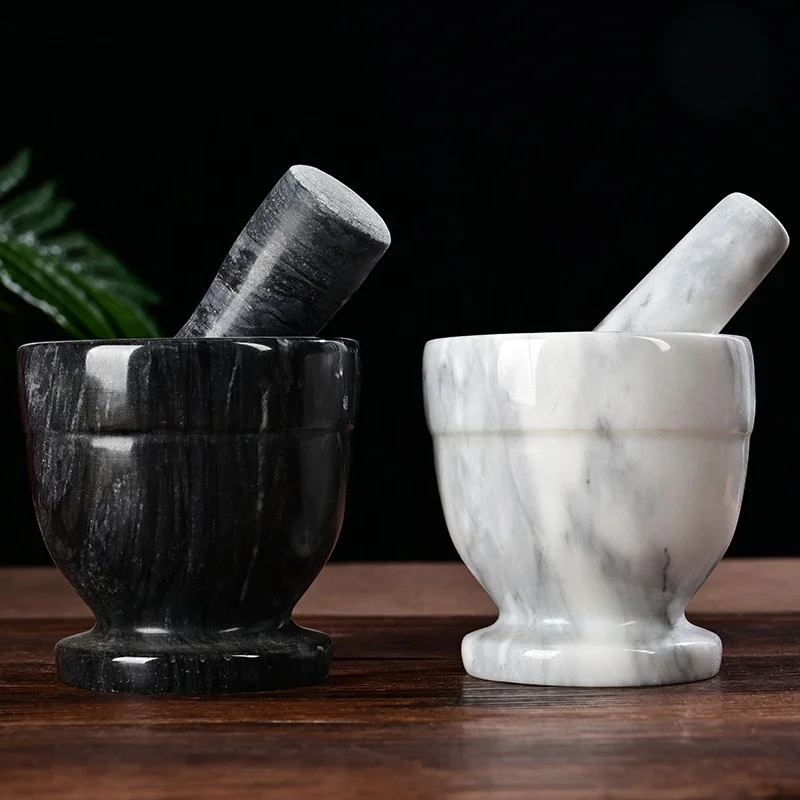 Mortar Pestle Set Stone Mortar and Pestle Grinding Bowl, Small 4.1 Inches, Kitchen Essential for Spice