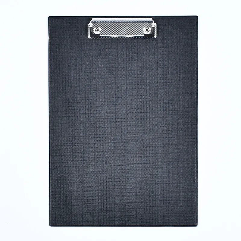 SY78 A4 Foldable Clip Board Pvc Double Sided Clipboard With Pocket Board Clip For School Hospital Office