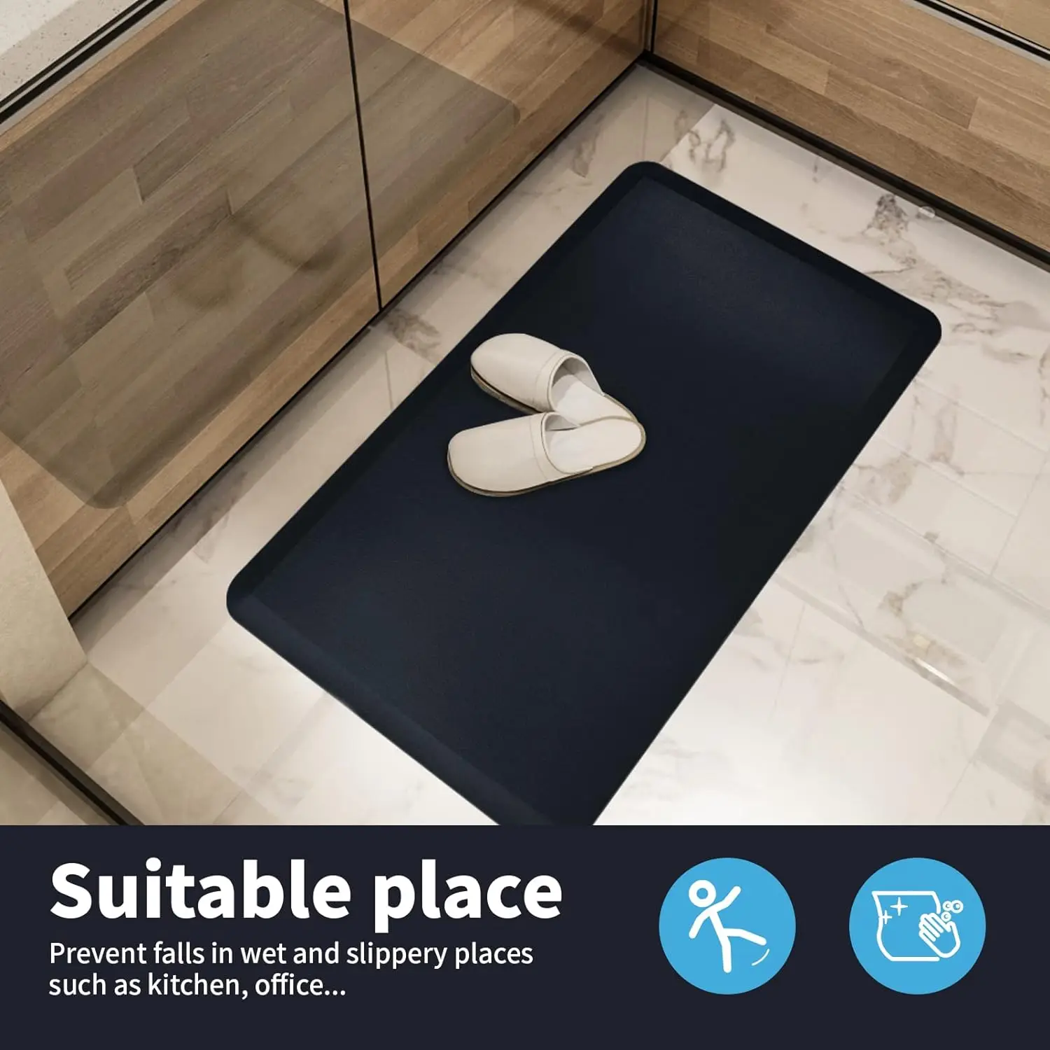 Kitchen Mats for Floor Anti-Fatigue , Anti-Slip Floor Comfort Mat