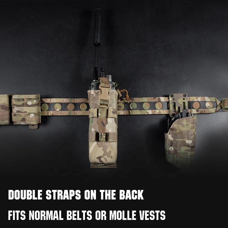 Quick Release PRC 152 /148 Drop-down Radio Pouch Molle Radio Holder Walkie Talkie Pouch