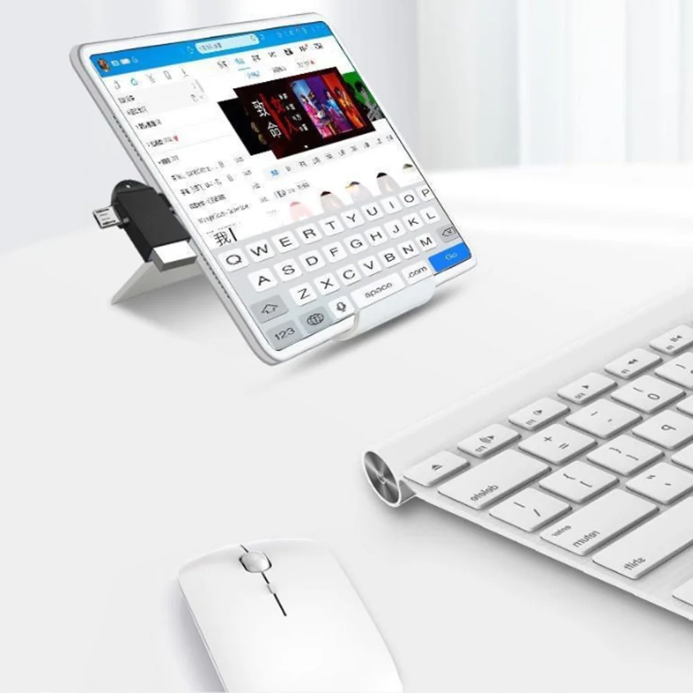  Адаптер OTG 2 в 1 с USB 3 0 «Мама» на Micro «папа» и C из алюминиевого сплава Переходник