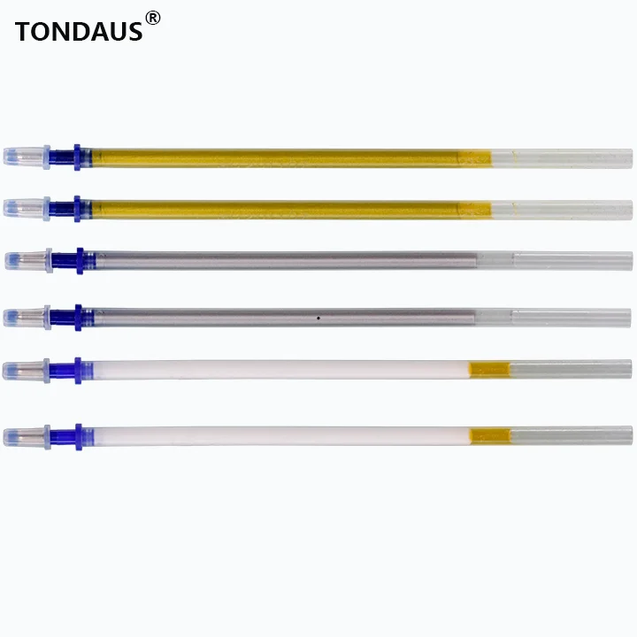 
silver pen in plastic Cod 0.8 gel ink silver pen refill for shoes leather 