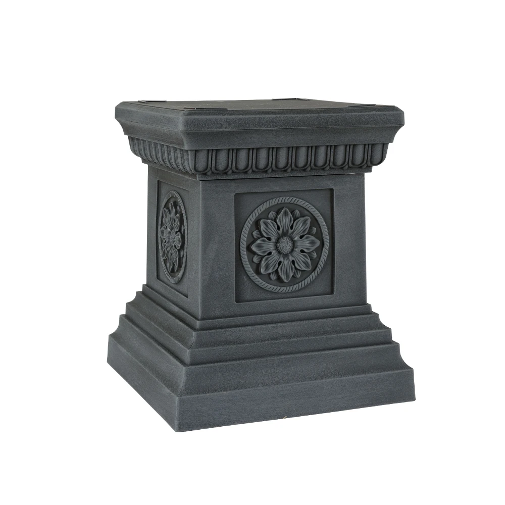 Roman style outdoor garden pp plastic column for flower pot