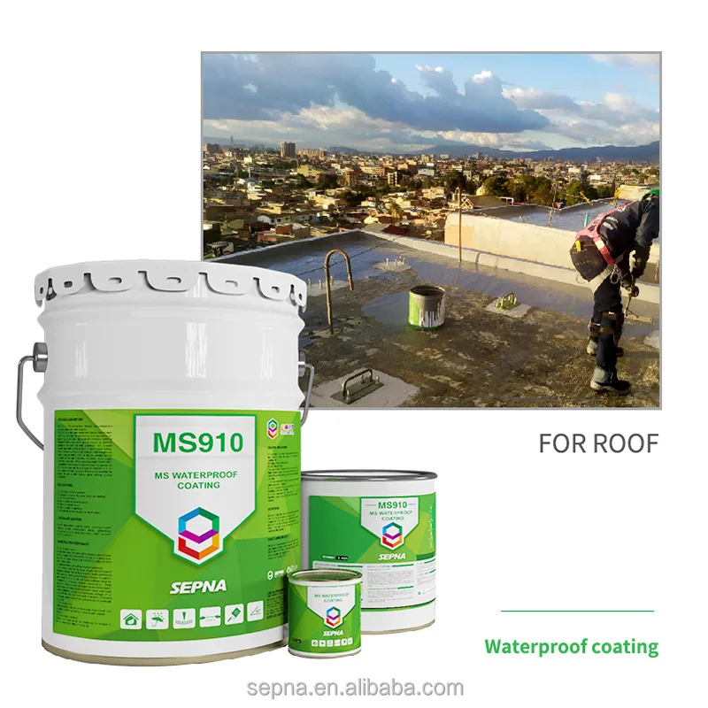 SEPNA one component glue polyurethane silicone adhesive sealant resin painted High polymer constructions  waterproofing coating