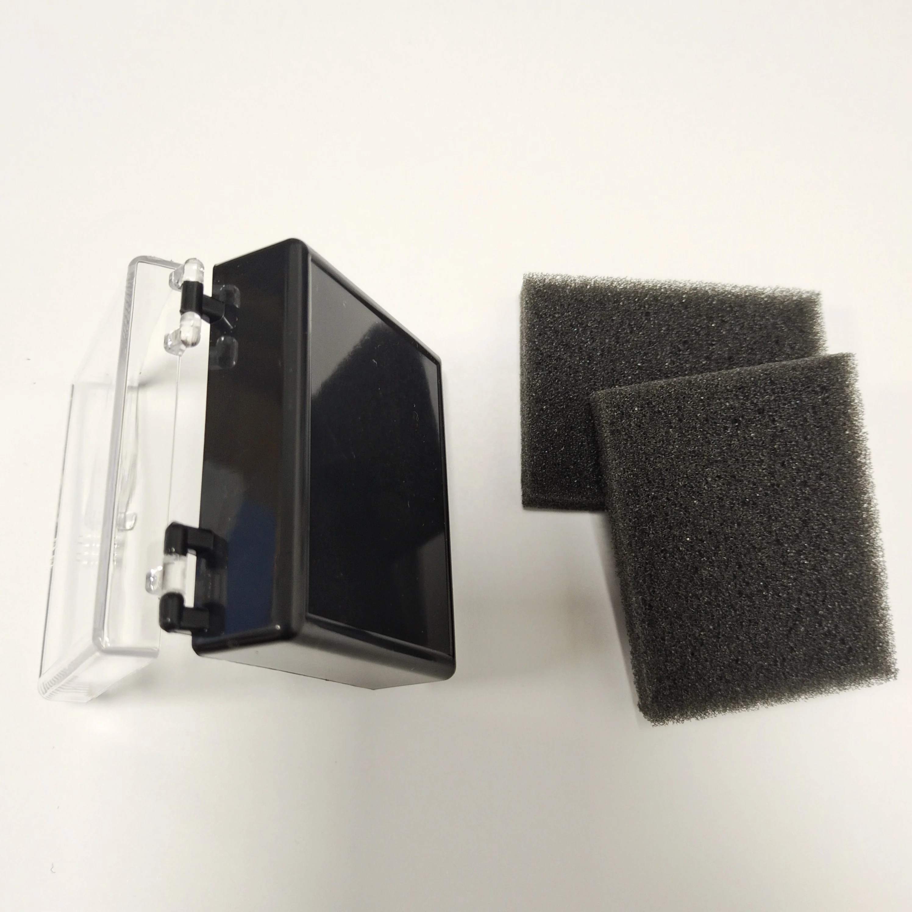 Black 2 inches Dental Lab Denture Packaging Plastic Box with Foam for Single Crowns Bridge