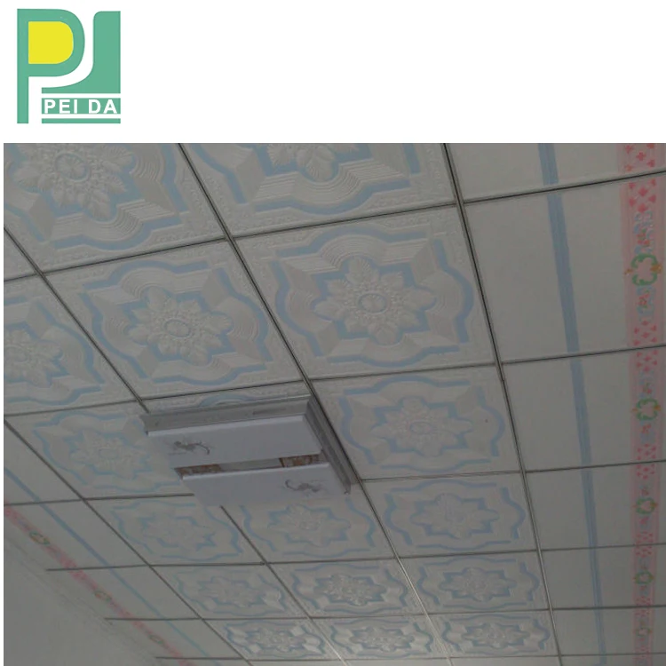 Beautiful Flower Designs Glass Plaster Of Paris Ceiling New